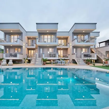 New Cozy Apartments In Crete Coast With Pool And Dining Area Magnisía Exteriér fotografie