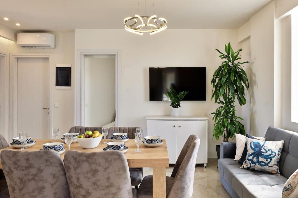 Apartment New Cozy In Crete Coast With Pool And Dining Area *