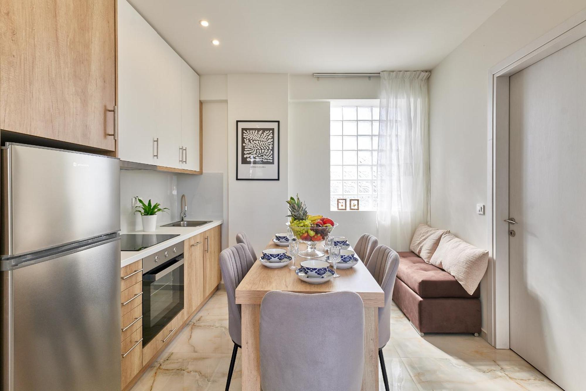 New Cozy In Crete Coast With Pool And Dining Area Apartment Magnisia