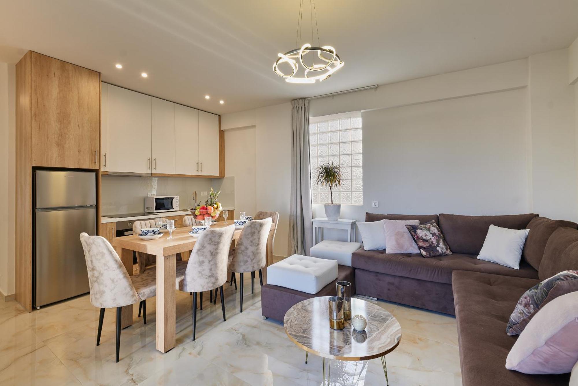 New Cozy In Crete Coast With Pool And Dining Area