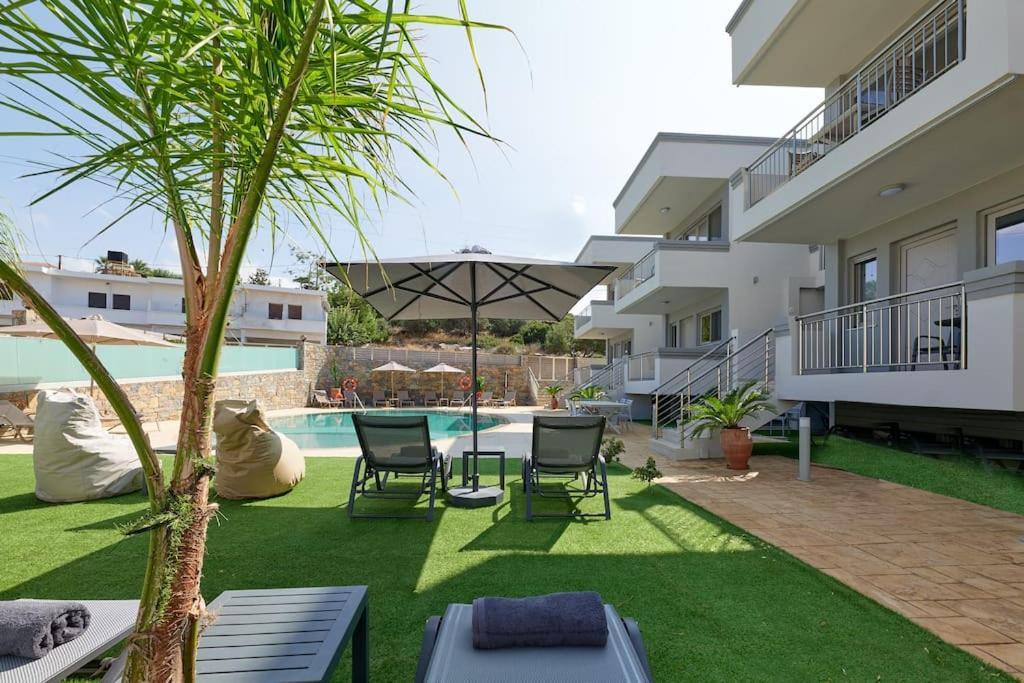 New Cozy In Crete Coast With Pool And Dining Area Apartment Magnisia